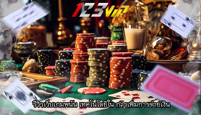 รีวิวเว็บเกมพนัน เทคโนโลยีใน การเพิ่มการจ่ายเงิน